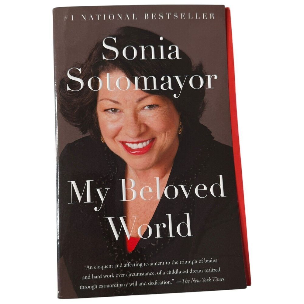 My Beloved World Book by Sonia Sotomayor Paperback Memoir Booktok